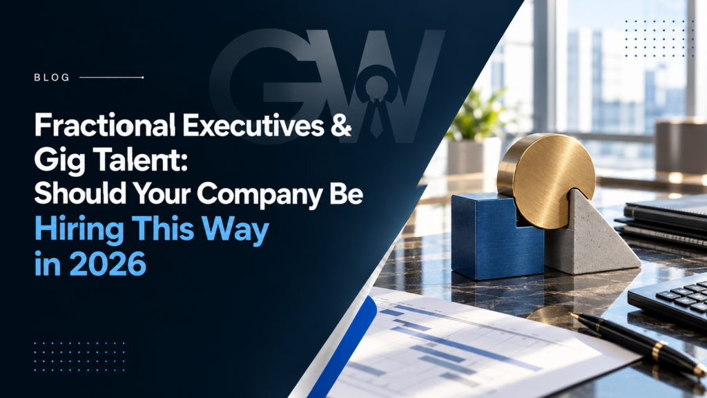 Fractional executive and gig talent hiring concept for companies in 2026.